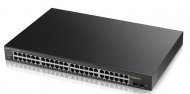 ZYXEL GS1900-48HP, 48-port GbE L2 Smart Switch, 170 Watt rackmount , 